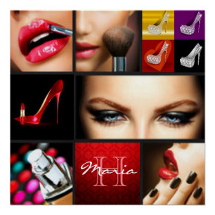 Lippenstift-Make-upmode-Entwurf Poster