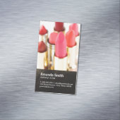 Lippenstift | Makeup Artist Magnetische Visitenkarte (Beispiel)