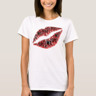 Lippenstift Mund-Make-up-Künstler lesen T-Shirt