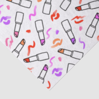 Lippenstift-Muster Seidenpapier