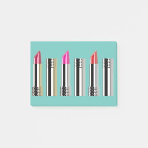 Lippenstift-Notizen Post-it Klebezettel