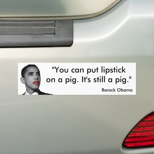 Lippenstift Obama Autoaufkleber (Auf Auto)