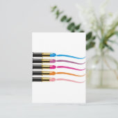 Lippenstift Postkarte (Stehend Vorderseite)