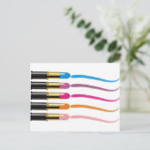 Lippenstift Postkarte (Stehend Vorderseite)