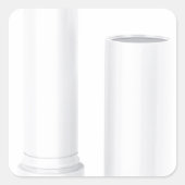 Lippenstift Quadratischer Aufkleber (Vorderseite)