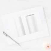Lippenstift Rechteckiger Aufkleber (Umschlag)