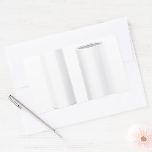 Lippenstift Rechteckiger Aufkleber (Umschlag)