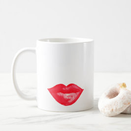 Lippenstift Rote Wasserfarbe Makeup Artist Kaffeetasse