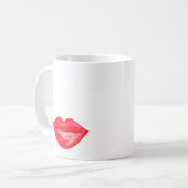 Lippenstift Rote Wasserfarbe Makeup Artist Kaffeetasse (Vorderseite Links)