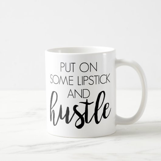 Lippenstift u. Gedränge Kaffeetasse (Rechts)