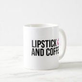 Lippenstift und Kaffee Kaffeetasse (VorderseiteRechts)
