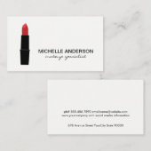 Lippenstift Visitenkarte (Vorne/Hinten)