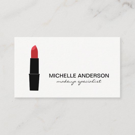 Lippenstift Visitenkarte (Vorderseite)