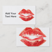 Lippenstift-Visitenkarte Visitenkarte (Vorne/Hinten)