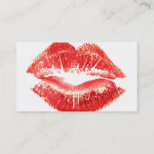 Lippenstift-Visitenkarte Visitenkarte (Rückseite)