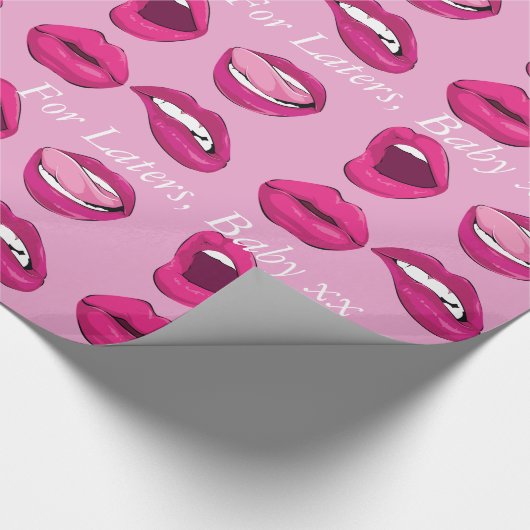 LippenstiftlippenPink-Geschenkverpackung Geschenkpapier (Ecke)
