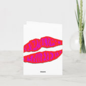 Lippenstücke Mitteilungskarten (Rückseite)