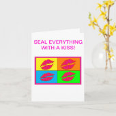 Lippenstücke Mitteilungskarten (Gelbe Blume)