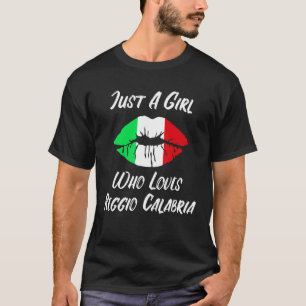 Lippenstücke Mouth Liebe Italienische Flagge Reggi T-Shirt