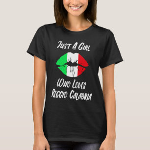 Lippenstücke Mouth Liebe Italienische Flagge Reggi T-Shirt