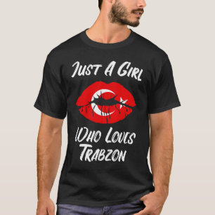 Lippenstücke Mouth Liebe Türkische Flagge Trabzon T-Shirt