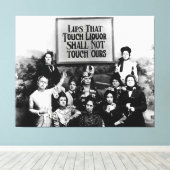 Lippt diese Touch Liquor - Temperament League Leinwanddruck (Insitu (Holzboden))