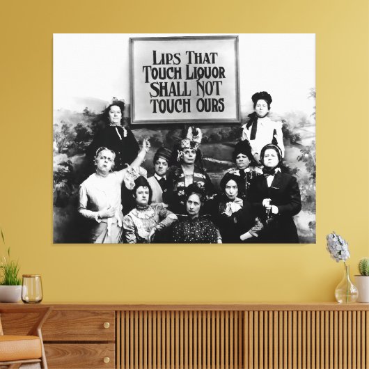 Lippt diese Touch Liquor - Temperament League Leinwanddruck (Insitu (Wohnzimmer))