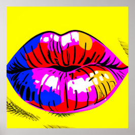 Lippt Pop Art Poster