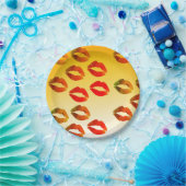 Lippt Teller für benutzerdefiniertes Papier 7 in (Party)