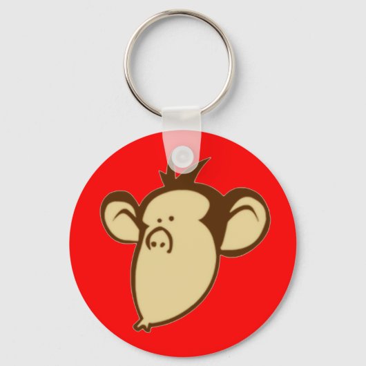 Lippy Monkey-Schlüsselanhänger Schlüsselanhänger (Vorderseite)