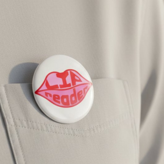 Lipreader Abzeichen Schwerhörigkeit Gehörlosigkeit Button