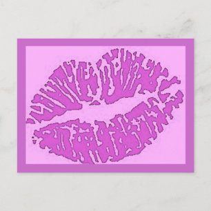 Lips-7571-pinks Postkarte