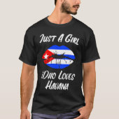 Lips and Mouth Love Cuban Flag Havana T-Shirt (Vorderseite)