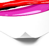 Lips Art Poster (Ecke)