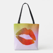 Lips Custom All-Over-Print Tote Bag Tasche (Rückseite)