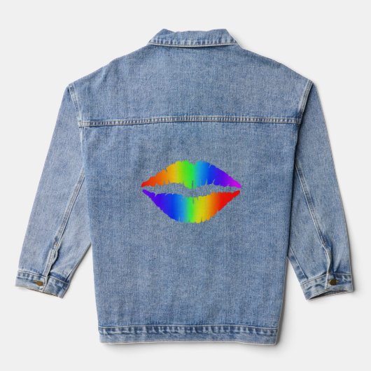 Lips Denim Jacke (Rückseite)