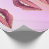 Lips glänzendes Wrapping Paper, 30 in x 2 ft Geschenkpapier (Ecke)
