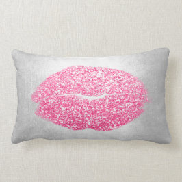 Lips Glitzer Gray Peony Pink Makeup Kiss Silver Lendenkissen