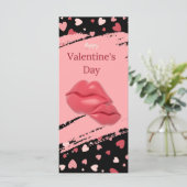 Lips Happy Valentine's Day Liebe You Sweetheart (Stehend Vorderseite)