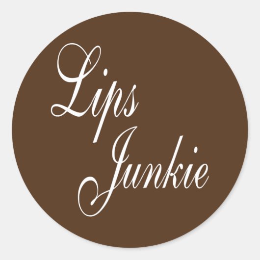 Lips Junkie Lip Filler Injektionen Nurse Injektor Runder Aufkleber (Vorderseite)