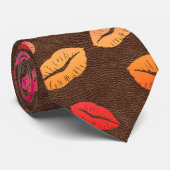 Lips Kisses Krawatte (Gerollt)
