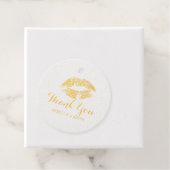 Lips küssen mit Dankeschön Text Geschenkanhänger (Mit Box)