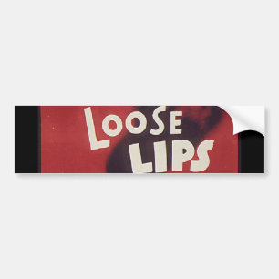 Lips Lose Might Sink Ships Autoaufkleber
