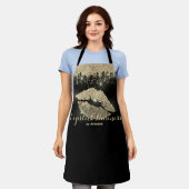 Lips Makeup Artist Glitzer Gold Gloss Drilling Schürze (Getragen)