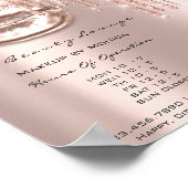 Lips Makeup Opening Hours Salon Rose Tropfen Park Poster (Ecke)