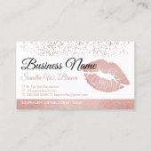 Lips Makeup Salon Punch Loyalität Visitenkarte (Rückseite)