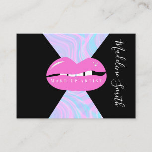 Lips Marble Abstract Pink  Visagist  Visitenkarte