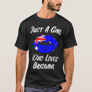 Lips Mouth Liebe Australian Flag Brisbane T-Shirt