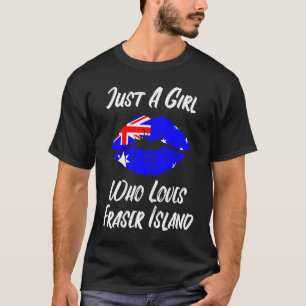 Lips Mouth Liebe Australian Flag Fraser Island T-Shirt