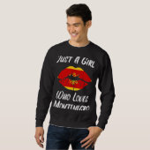 Lips Mouth Liebe Flag Montenegro Sweatshirt (Vorne ganz)